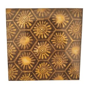 Essential Home Boho Batik Sunburst Tablecloth 60x102 Oblong NEW